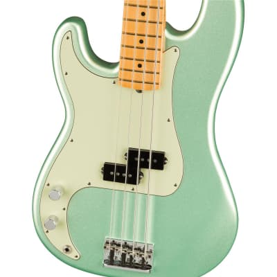 Fender American Professional II Left-Handed Precision Bass Guitar, Maple Fingerboard, Mystic Surf Green image 9