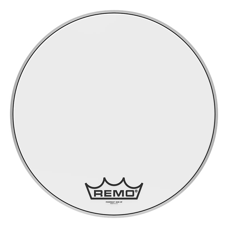 Remo 26" Powermax Ultra White Crimplock Marching Bass Drum