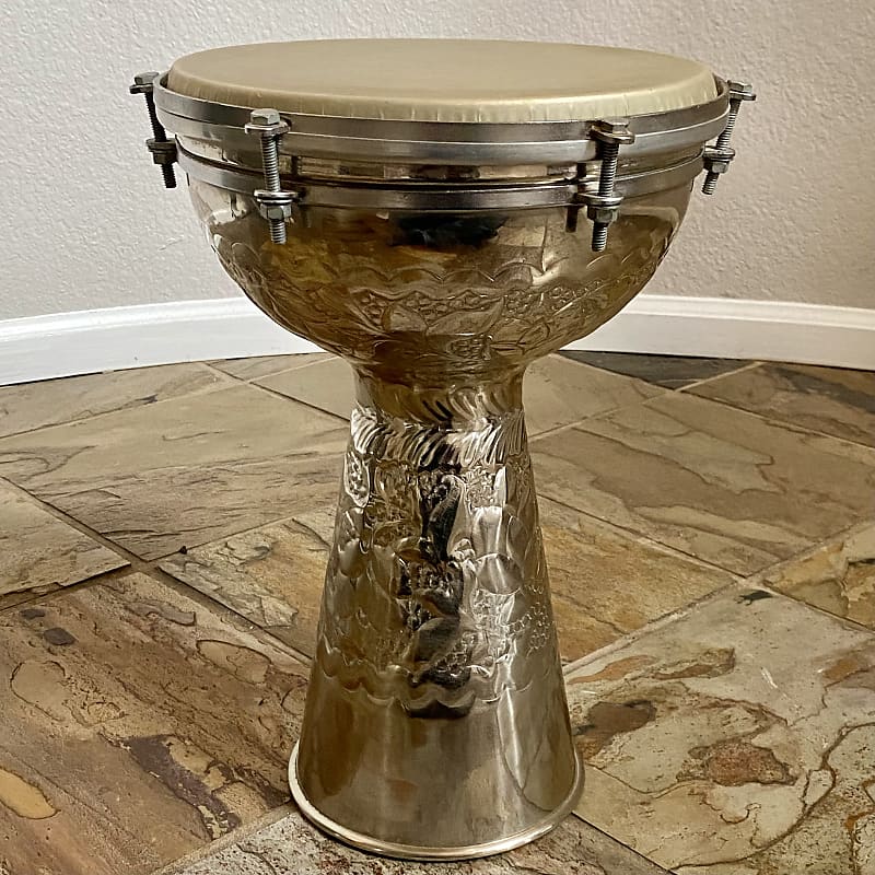 Vintage Doumbek 10” Head Made in Pakistan 15” Tall Reverb