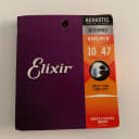 Elixir 80/20 Bronze Acoustic Guitar Strings with Nanoweb Coating, 10|47 Extra Light 11002