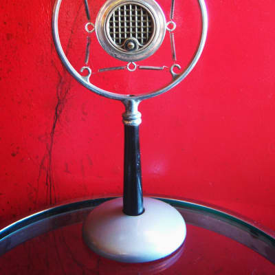 Vintage RARE 1930's Shure Model 3B carbon Microphone w Astatic E6G 