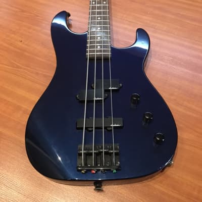 Charvel CHS4 DMB Dark Metal Blue Gloss Finish 4 String Bass Guitar image 2