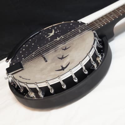 LUNA Moonbird Bluegrass RESONATOR 6-string electric BANJITAR Banjo GUITAR new image 3