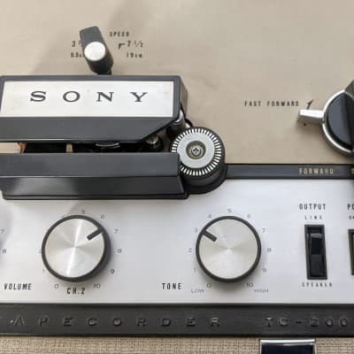 Sony TC-200 Reel to Reel Recorder / Player 1960's Grey image 7