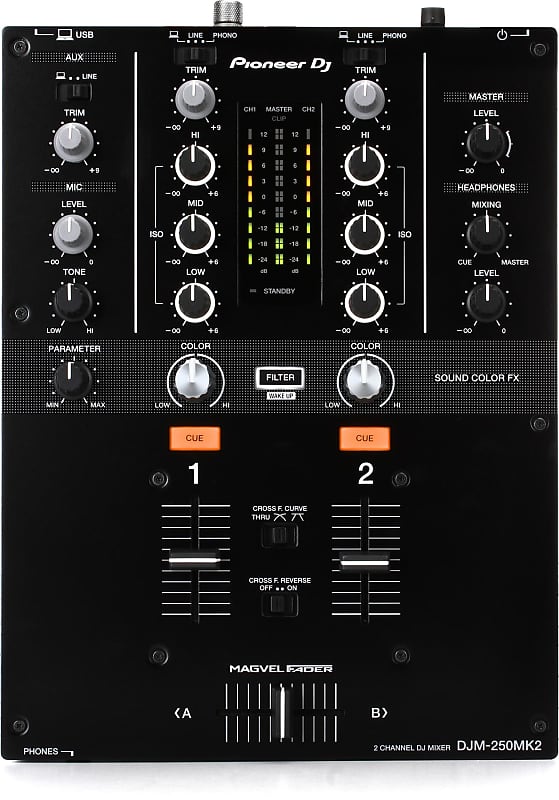 Pioneer DJ DJM-250MK2 2-channel DJ Mixer (5-pack) Bundle image 1