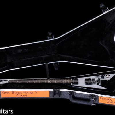Gibson Custom Shop Kirk Hammett 1979 Flying V Ebony Murphy Lab Replica Aged Chrome Ebony (167) image 7