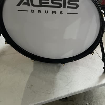 Alesis Strike pro se electric drum bass drum, mesh heads  Red sparkle image 2