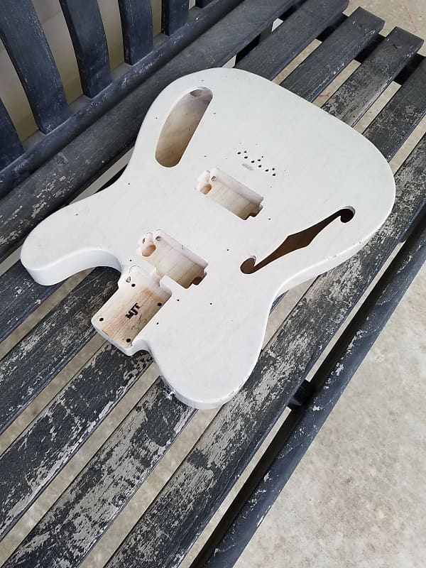 MJT Fender Thinline Telecaster Aged White Body with