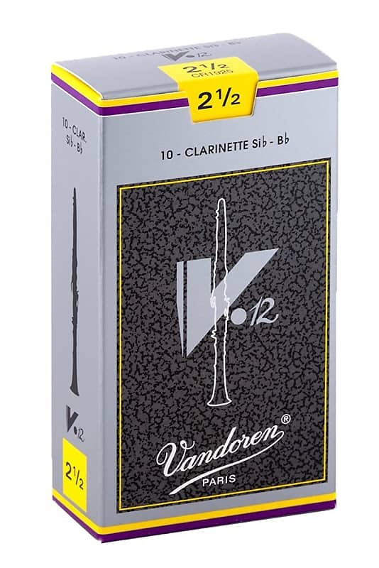 Vandoren V12 Bb Clarinet Reeds, Box of 10 image 1