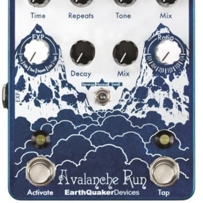 EarthQuaker Devices Avalanche Run Stereo Reverb & Delay with EarthQuaker Devices Avalanche Run Stereo Reverb & Delay with