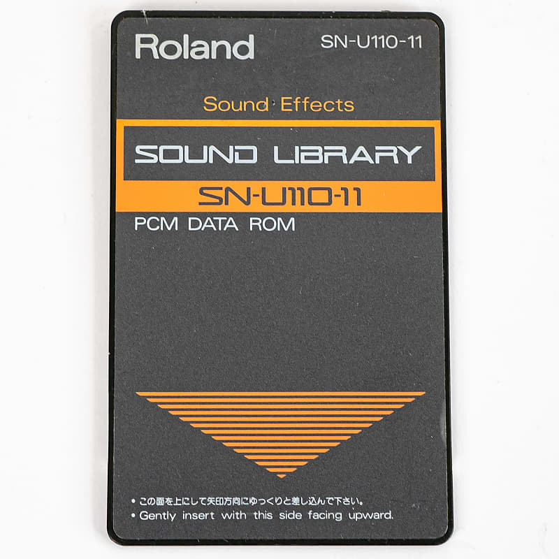 Roland SN-U110-11 PCM Data ROM Sound Library Card Sound Effects