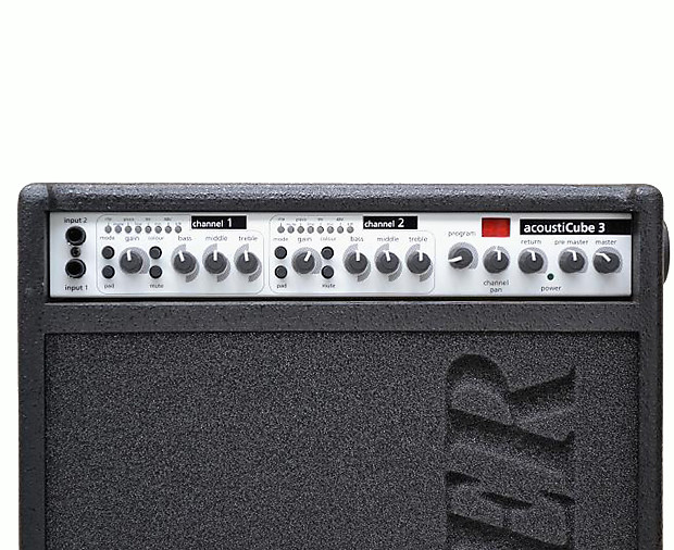 Acoustic through electric shop amp