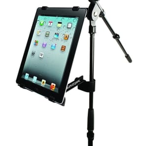 iPad Mic Stand Holder Universal All Straight Tripod Portrait Landscape Stage New Ships Free image 2