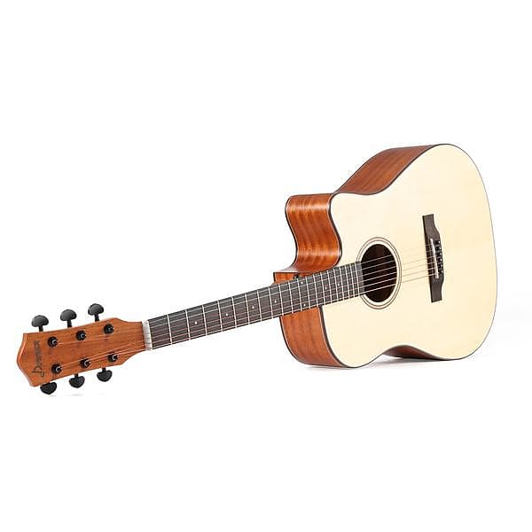 Donner Guitare Acoustique 4/4 Guitare Folk 41 Pouces pour Adultes Débutant  Guitare Cutaway Kit avec Accordeur Corde Sac (Sunburst)