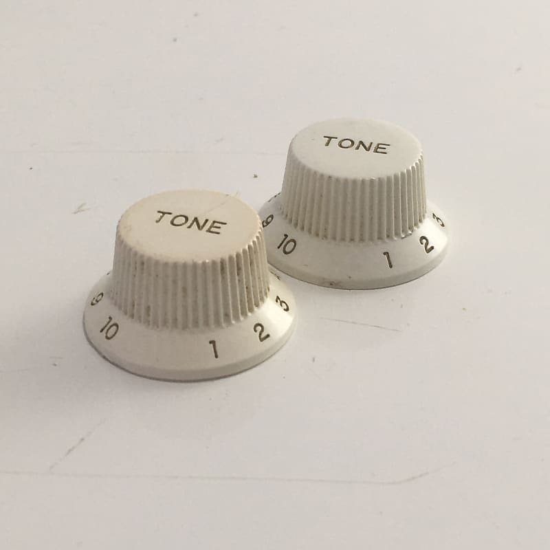 2 Vintage Electric Guitar Knobs for Fender Strat Stratocaster Reverb