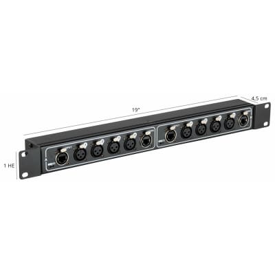 Pronomic NetCore SR-3F XLR Rackbox Multicore Patch Bay F/F Parallel 2024 image 4