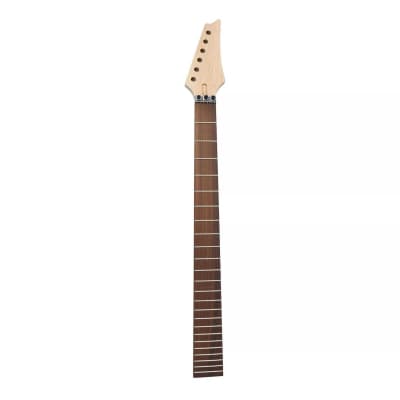 Ibby Style 24 Fret Guitar Neck - Maple & Rosewood image 8