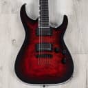 ESP E-II Horizon NT-II Guitar w/ Case, Ebony, See Thru Black Cherry Sunburst