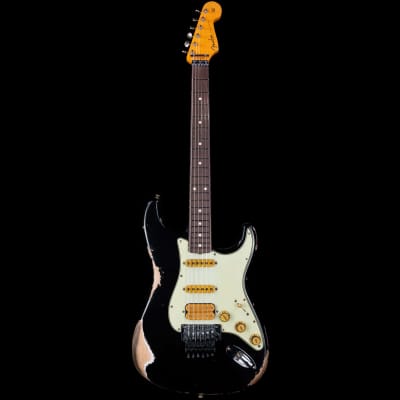 Fender Custom Shop Alley Cat Stratocaster Rosewood Board Heavy Relic HSS Floyd Rose Black image 4