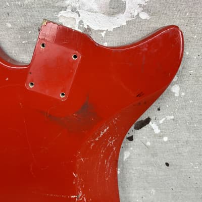 Vintage Vox Consort Guitar Body Red 1960's for Project or Restoration image 14