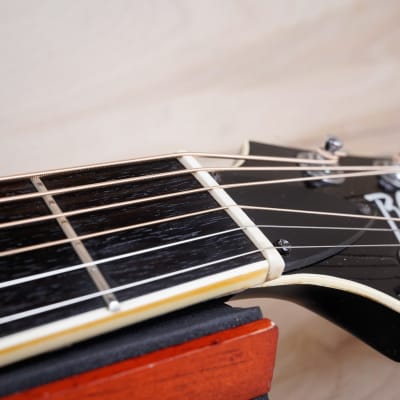 B.C. Rich RAEG2 Acoustic Electric Guitar 1983 Black Made in Japan MIJ w/ Hard Case image 7