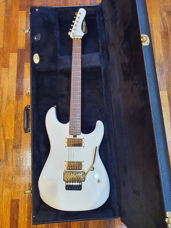 2020 Friedman CALI Vintage White Gold Electric Guitar image 1