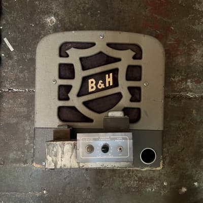 Bell & Howell Filmosound Tube Amp with Goodmans Alnico Speaker and Cabinet image 1