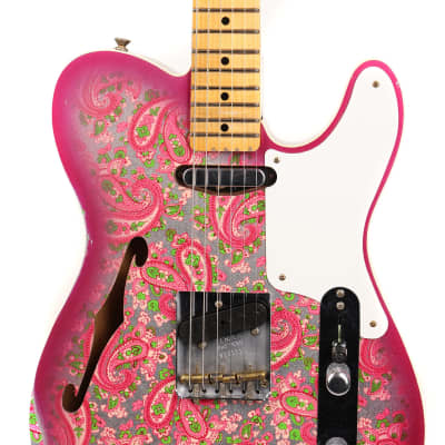 Fender Custom Shop Limited Edition Double Esquire Thinline Custom Relic Aged Pink Paisley image 6
