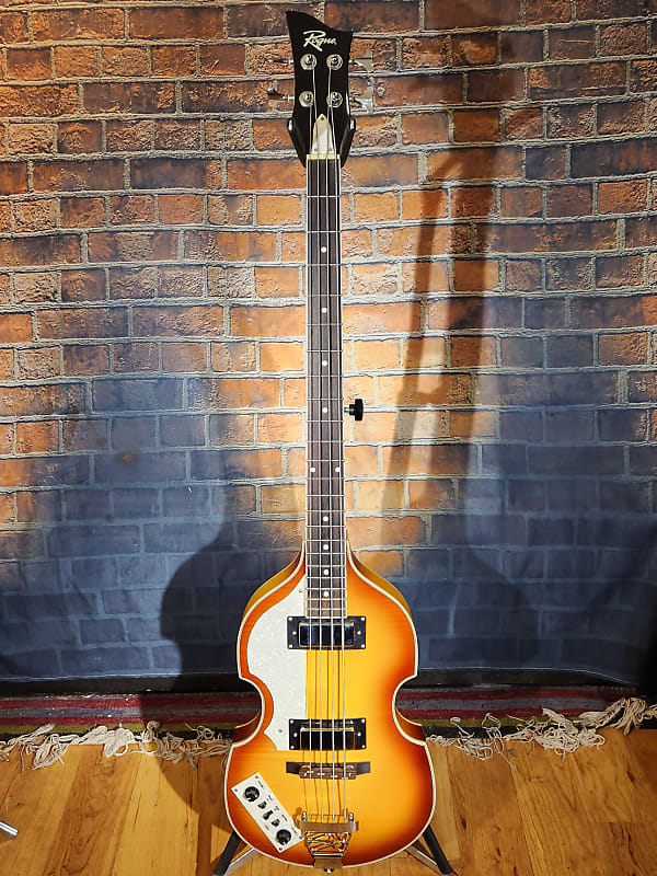 Rogue VB100LH Left-Handed Violin Bass Vintage Sunburst | Reverb