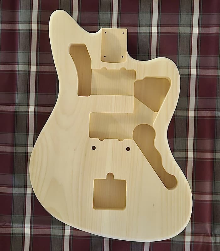 Woodtech Routing - 2 pc. Eastern White Pine Jazzmaster Body - Unfinished image 1