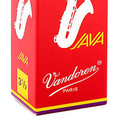 Vandoren Java Red Tenor Saxophone Reeds Strength 3.5 (Box of 5) image 2