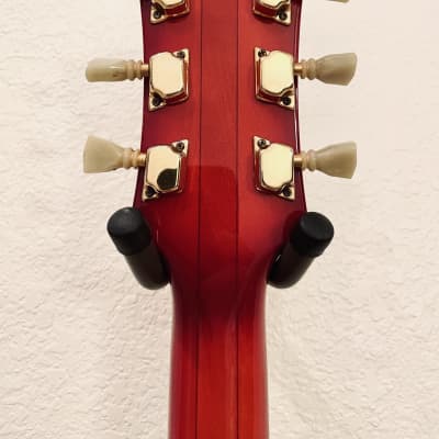 Ventura ES-335 Style  Semi Hollow Flame Maple 3 Piece Maple Neck OHSC 1973-74 - Trans Red image 23