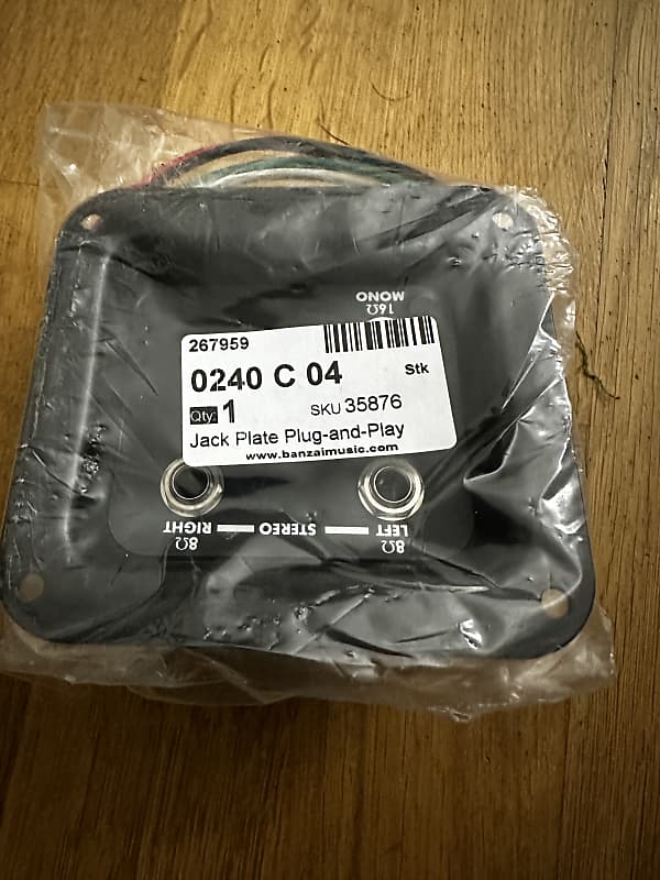 Plug and Play Stereo/Mono Jack Plate for Speaker Reverb