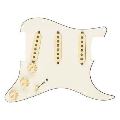 Fender Pre-Wired Strat Pickguard Tex-Mex SSS Parchment 11-Hole 0992343509 image 1