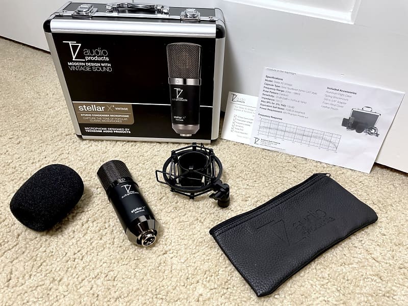 Stellar X2 Vintage Large Diaphragm Condenser Microphone by TZ Tech Zone  Audio Products