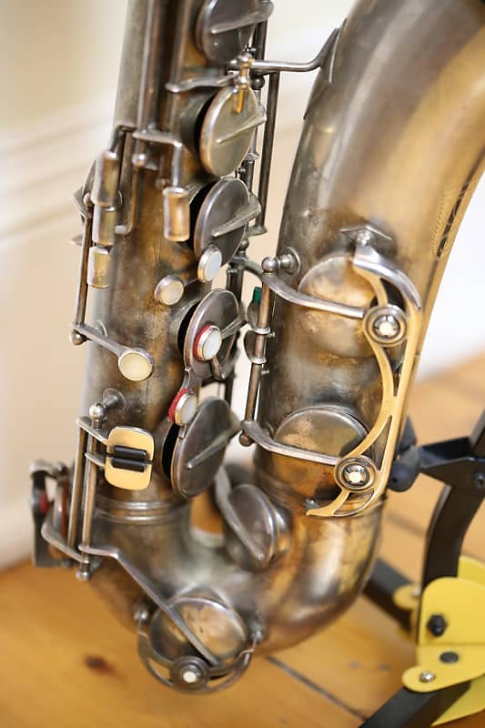 Vintage Weltklang Tenor Saxophone in Silver Plate, Serial #16728