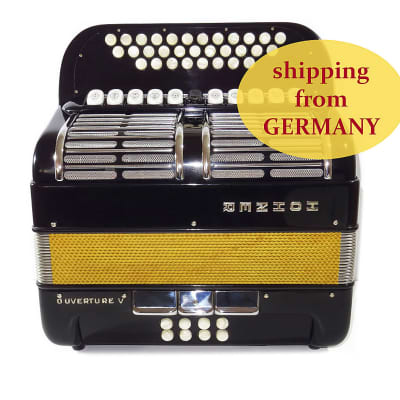Close to New! Hohner Ouverture V Diatonic Original German Squeezebox, Button Accordion Garmon, Straps 2040, Rare Luxury Harmonica, Fantastic sound! Bild 1