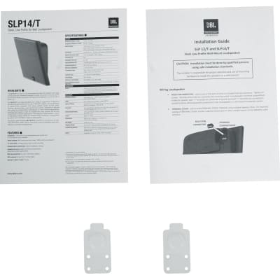 Pair JBL SLP14/T-WH Sleek Low-Profile On Wall Mount 4" 70v Commercial Speakers image 11