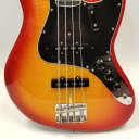 Fender Rarities Flame Ash Top Jazz Electric Bass Guitar, Ebony Fingerboard, Plasma Red Burst  W/Case