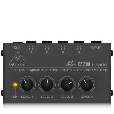Behringer - HA400 - Ultra Compact 4-Channel Stereo Headphone Amplifier image 1