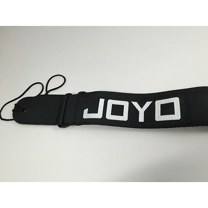 Joyo Acoustic Electric Adjustable Black Bass Guitar Strap w/ White Logo image 1