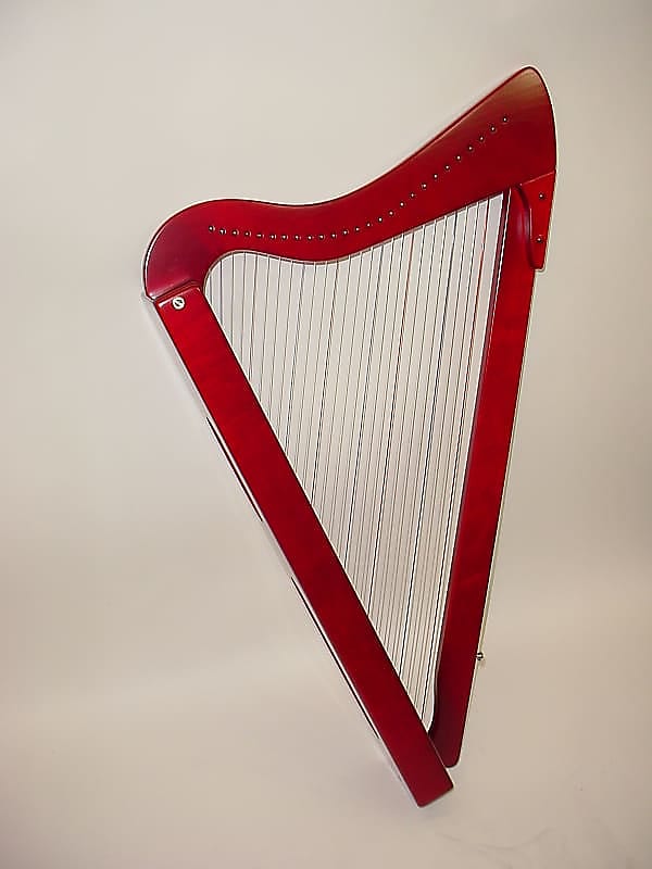 Rees Harps Harpsicle Harp, 26 Strings, Red Stain Finish image 1