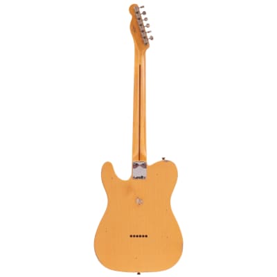 Fender Custom Shop '52 Telecaster Relic, Faded Aged Nocaster Blonde Electric Guitar image 5