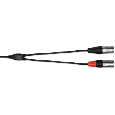 Hosa - HMX-003Y - 3.5mm TRS Stereo to Dual 3-Pin XLR Male - 3 ft. image 3
