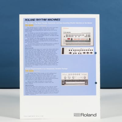 Roland TR-707 Rhythm Composer brochure image 2