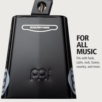 Meinl Percussion HCO4BK Headliner Series Mountable 5-Inch Cowbell, Black Powder Coated Steel image 4