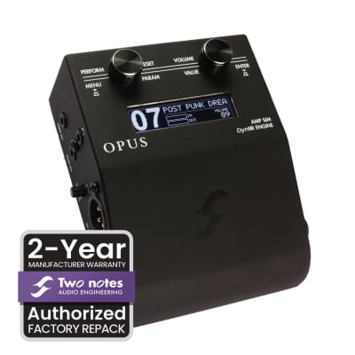 Reverb.com listing, price, conditions, and images for two-notes-opus-amp-simulator-and-dynir-engine-pedal