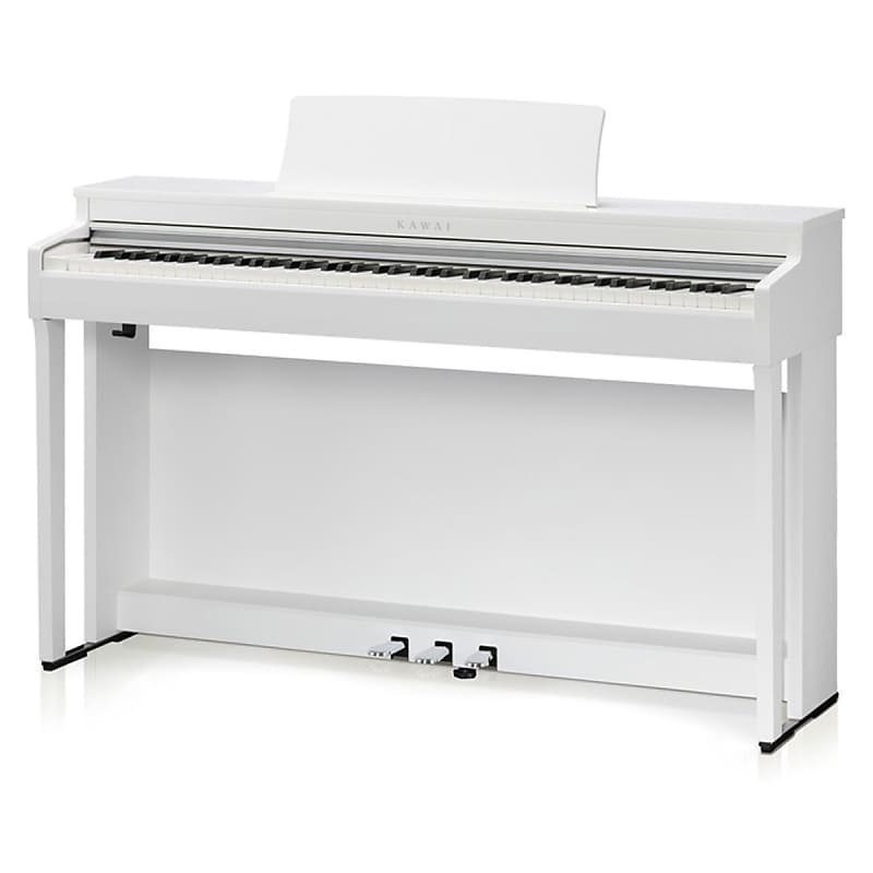 Kawai ES-120 Piano Numérique Blanc avec Pédale Triple, Support
