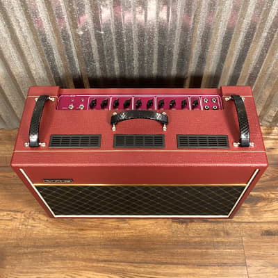 VOX AC30C2CVR AC30 Limited Edition Red 30 Watt 2x12" Tube Guitar Amplifier Combo image 2