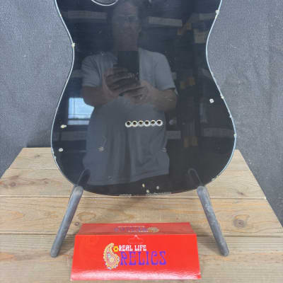 Real Life Relics Tele® Telecaster® Body Aged Amber Flame Maple Top Double Bound image 5